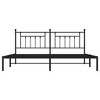 vidaXL Steel Metal Bed Frame with Classic Headboard, Extra Storage Space, Suitable for 76"x79.9" Mattress - 3 of 4