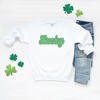 Simply Sage Market Women's Graphic Sweatshirt Green Lucky Cursive - 3 of 3