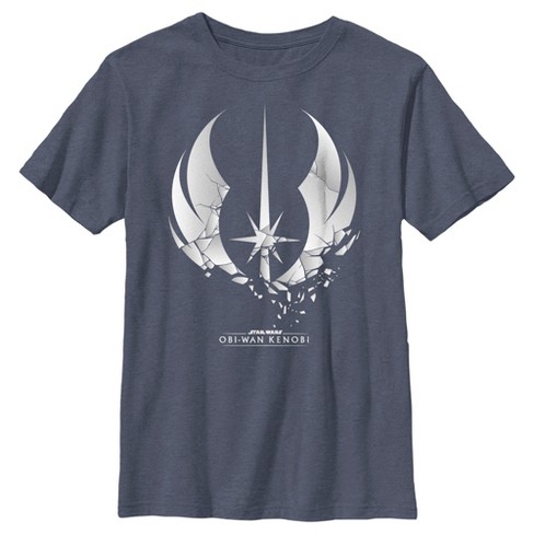 Boy s Star Wars Obi wan Kenobi Shattered Jedi Logo T shirt Target