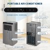 8000 BTU Portable AC - Cools 350 Sq.Ft, 4-in-1 (AC/Fan/Dehumidifier/Energy Saver), Remote, Timer, Sleep Mode for Bedroom/Office - 3 of 4