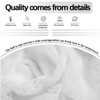 SEVOBAL Baby Blankets Adorable Fleece Dog Blanket Flannel Throw for Couch Soft Fuzzy Cozy Blanket Christmas Decorations Gifts, White, 60"*80"*0.25" - 4 of 4