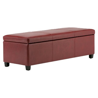 target faux leather ottoman