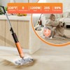 FUFU&GAGA Orange Steam Mop: Chemical - Free, Adjustable Steam Modes. 230°F Sterilization. Fits All Floors, Quick - Drying & Efficient - 3 of 4