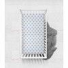 Bacati - Morocan Tiles Blue/Gray Muslin 100 percent Cotton Universal Baby US Standard Crib or Toddler Bed Fitted Sheet - 3 of 4