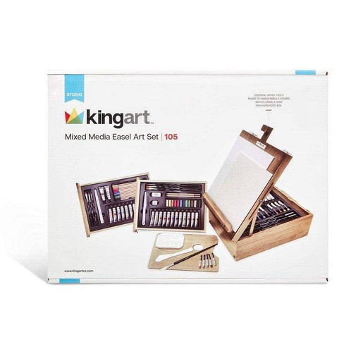Kingart 105ct Mixed Media Easel Art Kit : Target