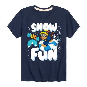 Boys' - Paw Patrol - Snow Much Fun Short Sleeve Graphic T-Shirt - 1 of 4