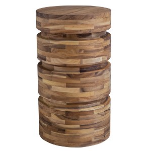 Uttermost Boone Small Wooden Side Table – 21" Tall Drink Table for Living Room - 1 of 4