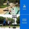 Kids Basketball Hoop,Outdoor Portable Adjustable Basketball Goal System w/ 2 Wheels, 5-7 Ft Swimming Pool Basketball Hoop Outdoor 28in Backboard - 3 of 4
