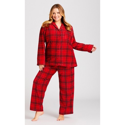 Adr Women's Plush Fleece Pajama Bottoms With Pockets, Winter Pj