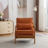 SEYNAR Mid Century Boucle Uplostered Soild Wood Accent Armchair with Pillow - 2 of 4