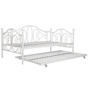 Dhp Bombay Twin Metal Daybed & Twin Size Trundle, White : Target