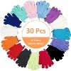 30 Pcs Exfoliating Gloves for Shower, Body Exfoliator Glove with Hanging Loop, Scrub Exfoliate Glove Mitt Bath Face Spa Hand Scrubber - 2 of 4