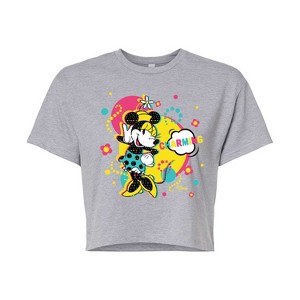 Women's - Disney - Minnie Charm Cropped Graphic T-Shirt - 1 of 4