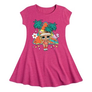 Girls' - LOL Surprise! - Boogie Babe Fit & Flair Cap Sleeve Dress - 1 of 2