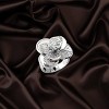 Slickblue Rhodium Brass Ring for Women with Clear CZ - Single-Tone Round Solitaire, Stylish Fashion Jewelry, Size 5-10 - 2 of 3