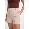Lafidi Women’s Avia Hi-Rise Tailored Shorts, Flat Front Crepe Fabric, and Slash & Welt Pockets for a Polished Professional Look - 4 of 4
