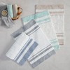 JUJABU Reversible Cotton Bath Rug with Plush Stripes - Machine Washable - 2 of 4