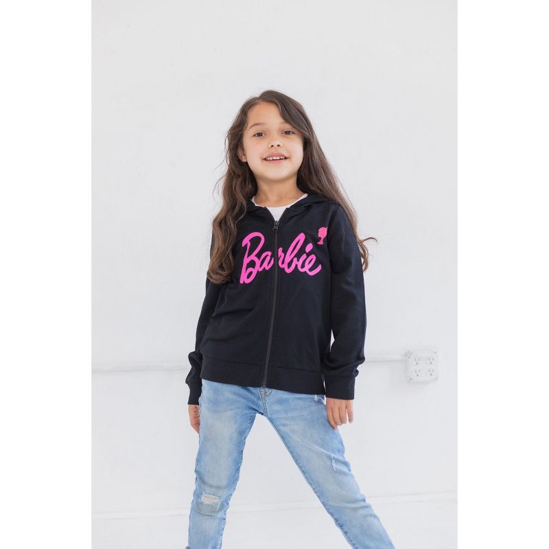 Barbie Girls French Terry Zip Up Hoodie Toddler , 2 of 9