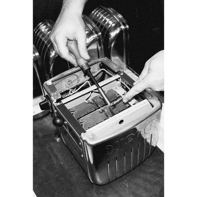 Dualit Red Stainless Steel 2-Slice Wide Slot Toaster