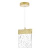 CWI Lighting Carolina LED Pendant With Gold Leaf Finish - 3 of 3