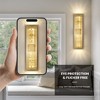 KAISITE LED Dimmable Crystal Wall Sconce Black Flush Mount Wall Lamp - 2 of 4
