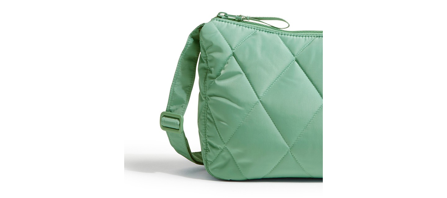 Женская сумка Vera Bradley Outlet Ultralight Essential Crossbody Bag Beryl Green, цвет: Зелёный — фото 3