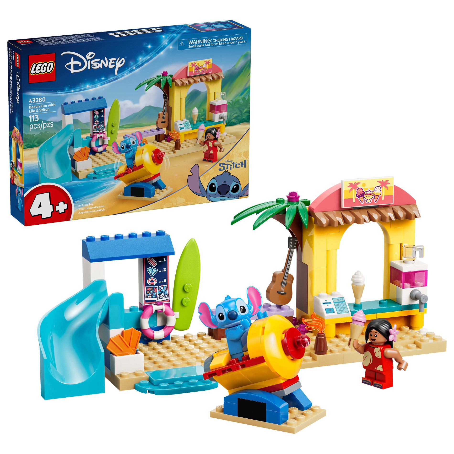 LEGO Disney Beach Fun with Lilo & Stitch 43280