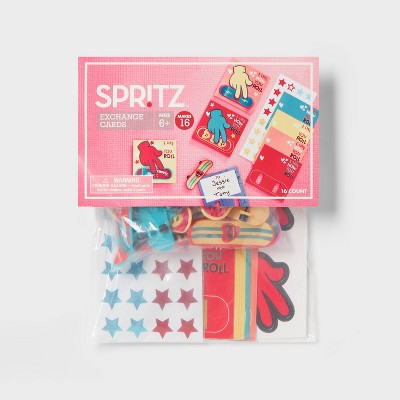 16ct Skateboard Valentine's Day Craft Exchange Classroom Cards - Spritz™