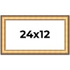 PosterPalooza | Panoramic Traditional Gold Picture Frame - UV Acrylic, Foam Board Backing, Hanging Hardware - 2 of 4