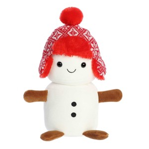 Aurora Medium White Holiday Land of Lils 8.5" Lil' Flurry Festive Stuffed Animal - 1 of 4