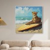 Art Remedy Cheetah Surfer Chic Coastal Wall Art Framed - 2 of 4