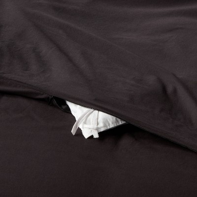 Threshold Duvet Cover Set 100% Cotton Sateen Solid 250TC - Picture 6 of 36