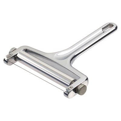 Cheese Slicer Made of Stainless Steel with Aluminum Handle Silver 9-inches  by Topenca Supplies