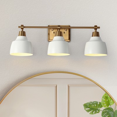 LNC Darren  Modern Vanity Lights,Matte Black and Polished Gold,Matte Black and Gold, Polished Gold and White,1 Light/2 Light/ 3 Light/4 Light
