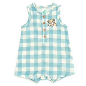 Disney Junior Baby Henley Sleeveless Romper Newborn to Infant - 1 of 4