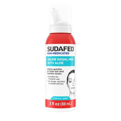 Sudafed Saline Spray - Aloe - 3oz