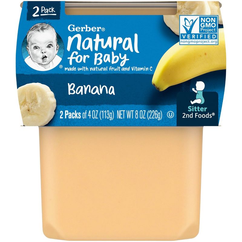 Gerber Sitter 2nd Foods Banana Baby Meals - 2ct/8oz, 6 of 9