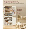 Farmhouse Pantry Cabinet with Barn Doors & Adjustable Shelves – 70.3" Tall Kitchen Storage Organizer with Drawer & Pull-Out Tray - 3 of 4