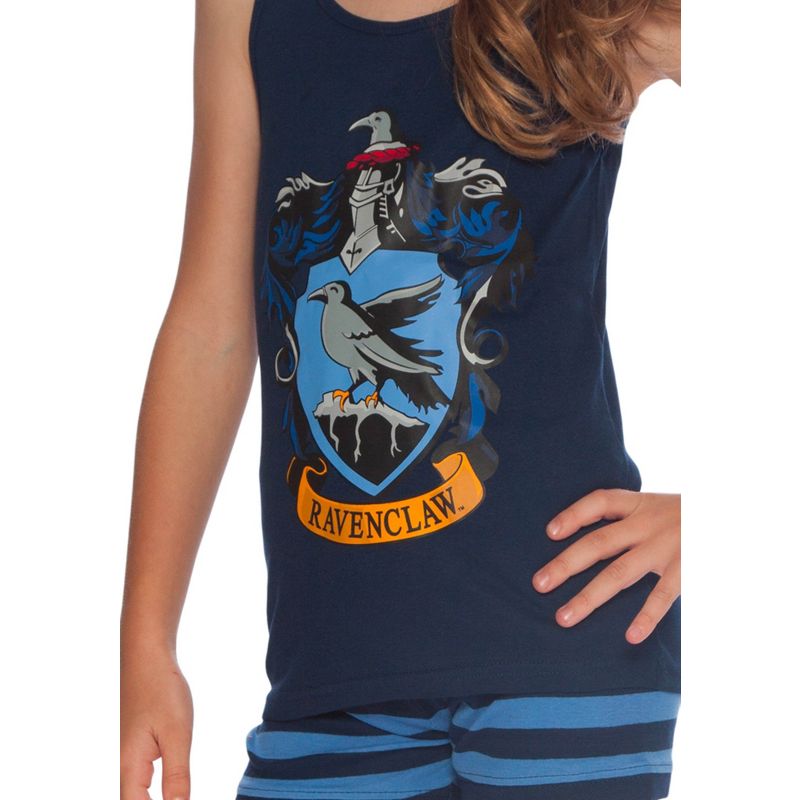 Harry Potter Girls Gryffindor House Crest Tank Top and Short Pajama 2pc Set, 3 of 5