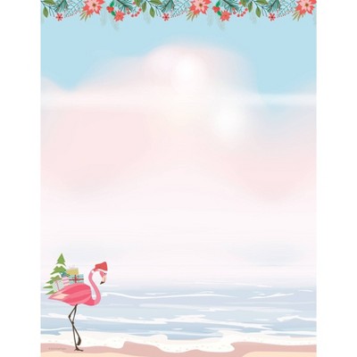 80ct Merry Flamingo Letterhead