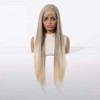 Jessie's Wig 30 Inch Long Straight Wig Synthetic Hair 13x3.5 Lace Wigs Highlights Blonde 1 Pc/Pack - 3 of 4