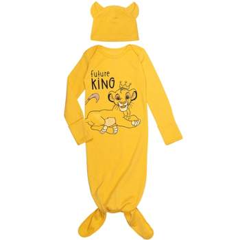 Disney Lion King Simba  Sleeper Gown and Hat  Newborn to Infant