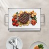VEVOR Stainless Steel Griddle, 23x16 inch Universal Flat Top Rectangular Plate, Gas Grill Griddle for BBQ Grill, Teppanyaki, Silver - 2 of 4