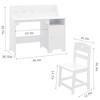 GustoWave Kids Study Desk with Chair,Wooden Children Study Table, Kids Desk & Chair Sets with Hutch and Storage Cabinet for 3-12 Year Old - 3 of 4