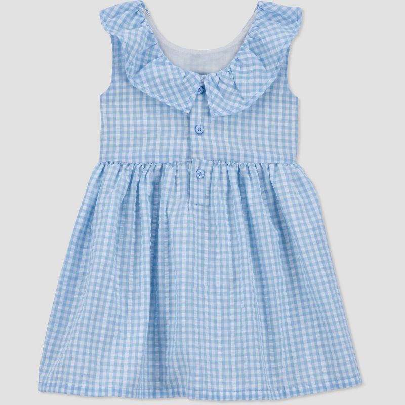 Carter&#39;s Just One You&#174; Baby Girls&#39; Gingham Ruffle Dress - Blue, 3 of 6