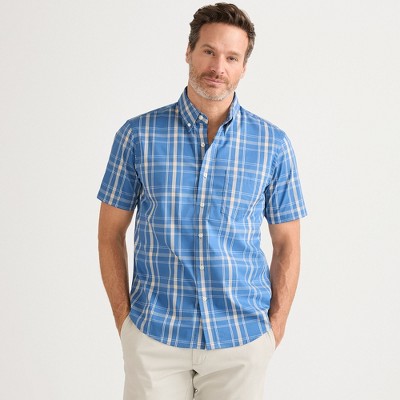 Lands' End Men's Traditional Fit Short Sleeve Travel Kit Shirt