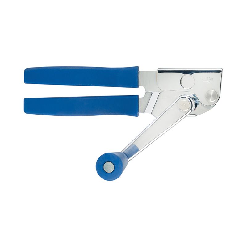 Winco Twist & Out Manual Can Opener with Crank Handle, Chrome Plated with blue Soft Grip Handles, 8.75?, 2 of 4