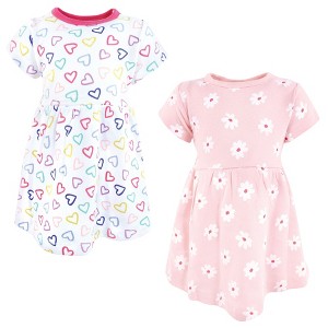 Luvable Friends Hudson Baby Short-Sleeve Dresses 2pk - 1 of 2