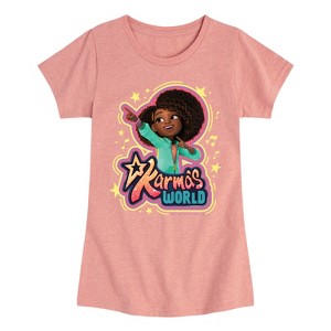 Girls' - Karma's World - Logo Fitted Short Sleeve Graphic T-Shirt - 1 of 4