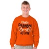 Funny Halloween Crewneck Sweatshirt Naughty Dirty Candy Grabbin Action Costume Orange L - 2 of 4